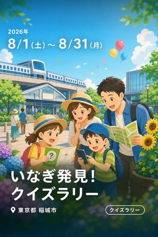 いなぎ発見！クイズラリー 〜歩いて、見つける、まちのひみつ〜
