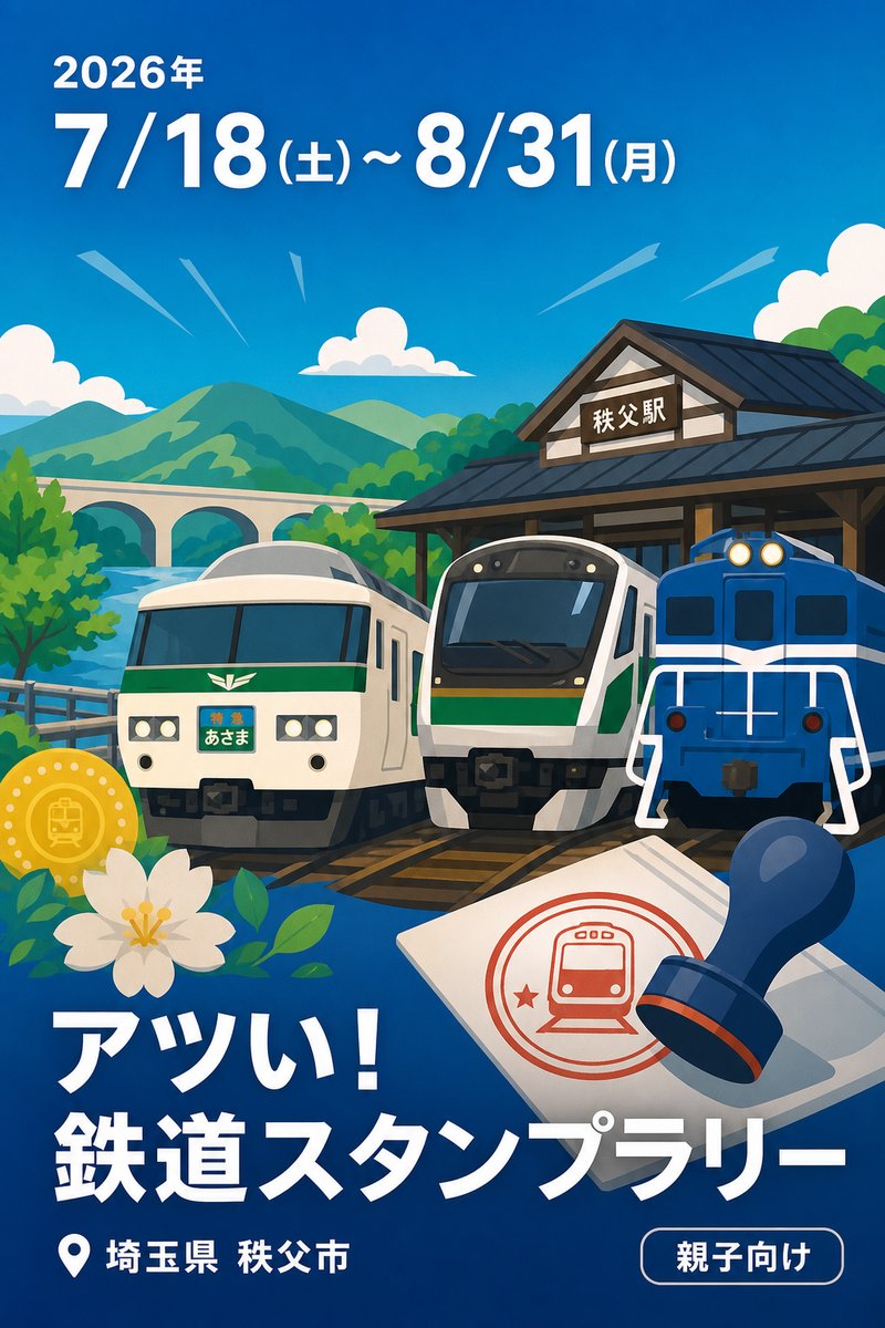 アツい！鉄道スタンプラリー