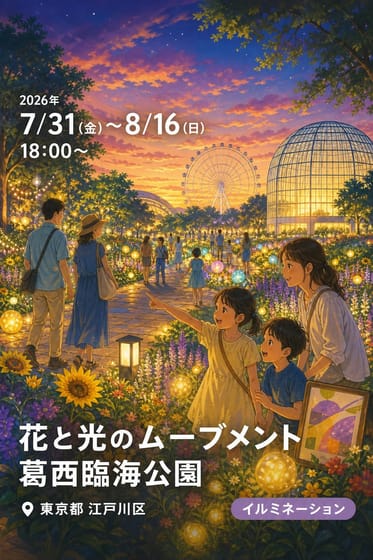 花と光のムーブメント 葛西臨海公園 マジックアワー いのちがつながる時間