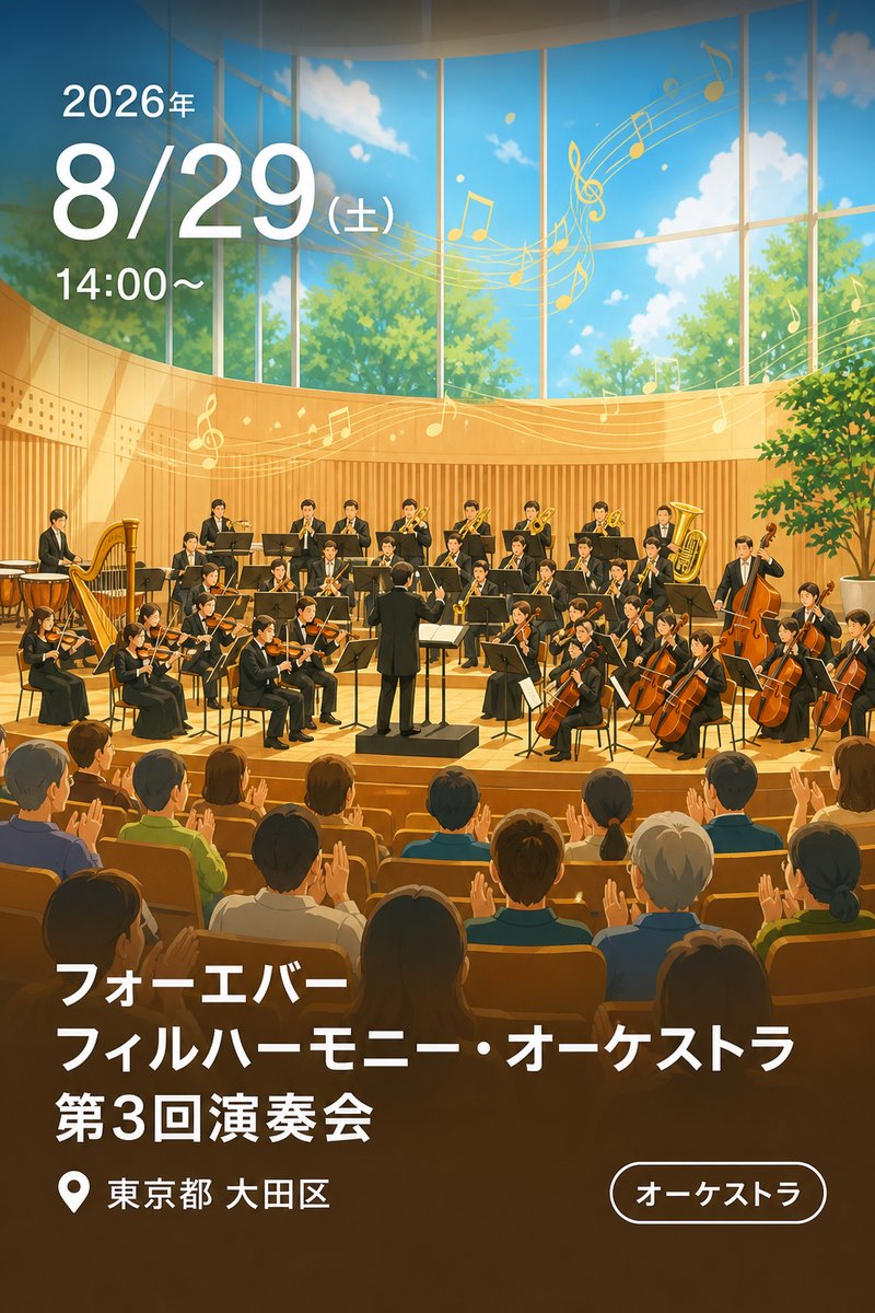 フォーエバー フィルハーモニー・オーケストラ 第3回演奏会