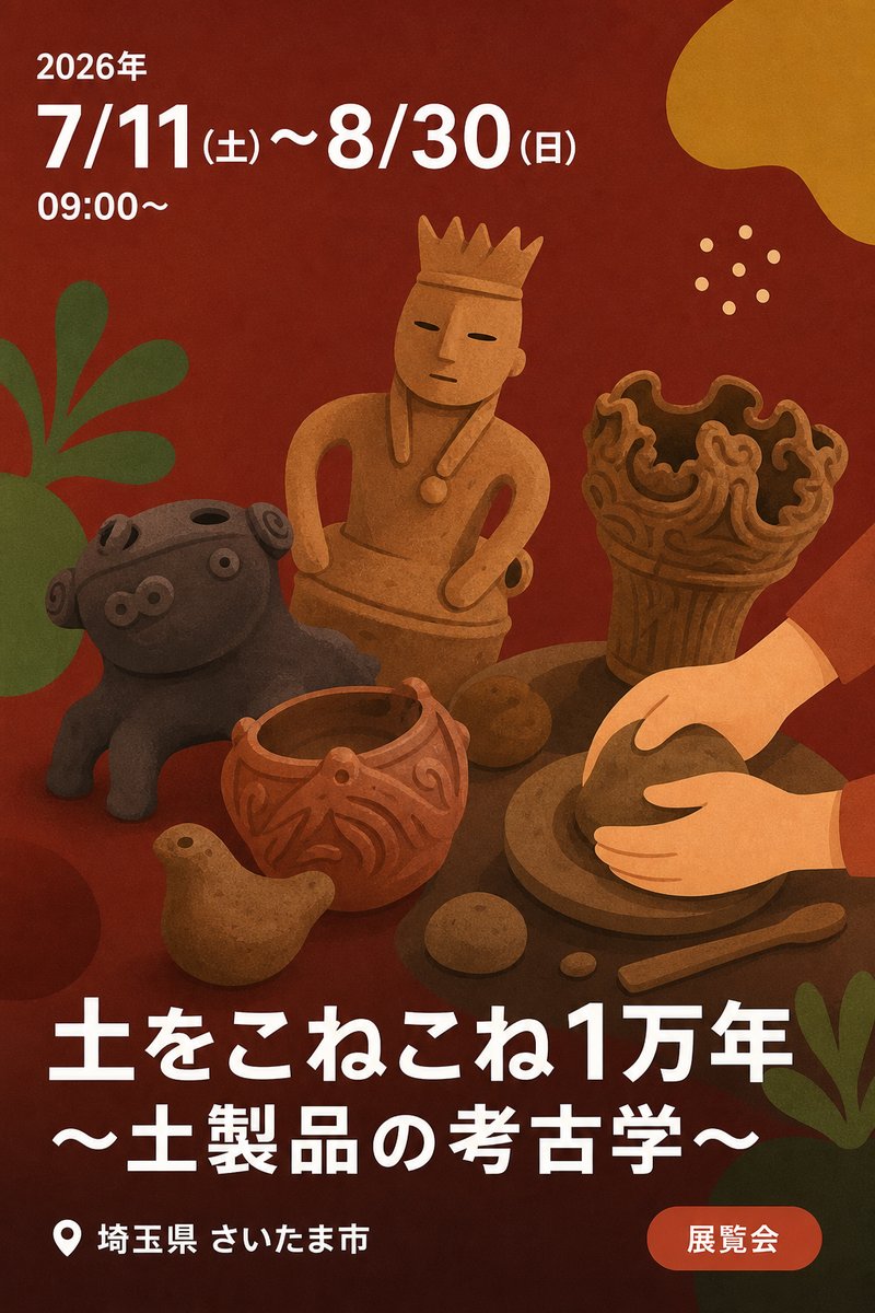 土をこねこね1万年 〜土製品の考古学〜