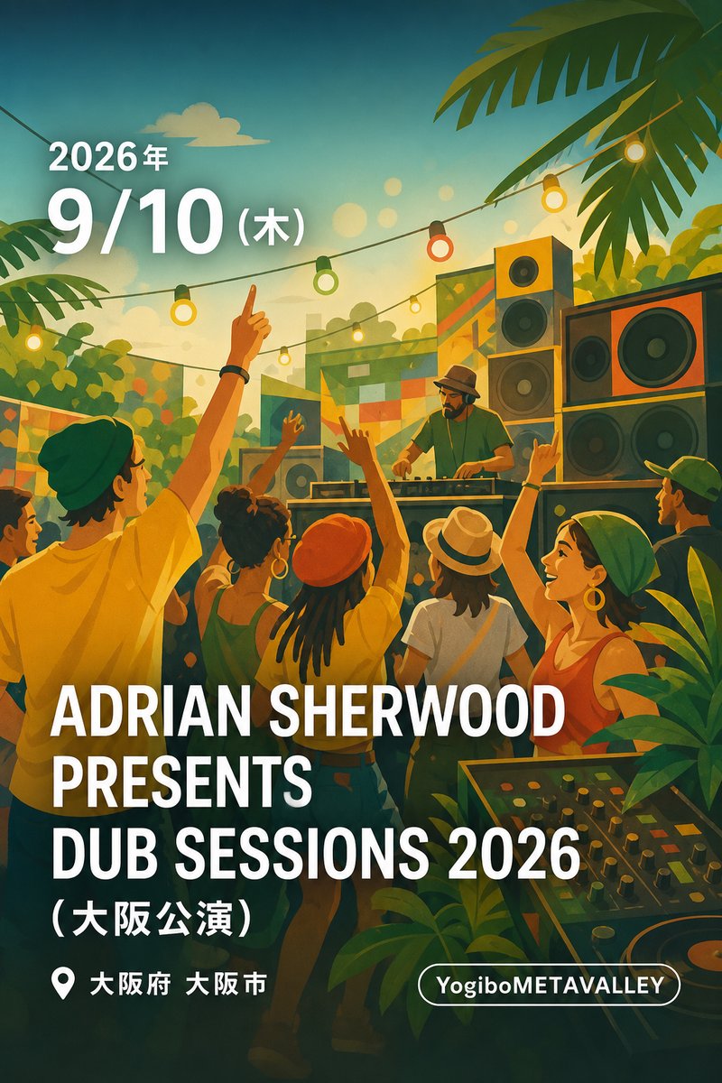 ADRIAN SHERWOOD PRESENTS DUB SESSIONS 2026 (大阪公演)