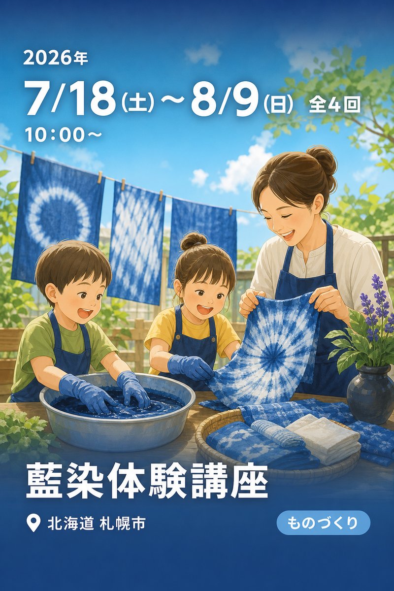 藍染体験講座