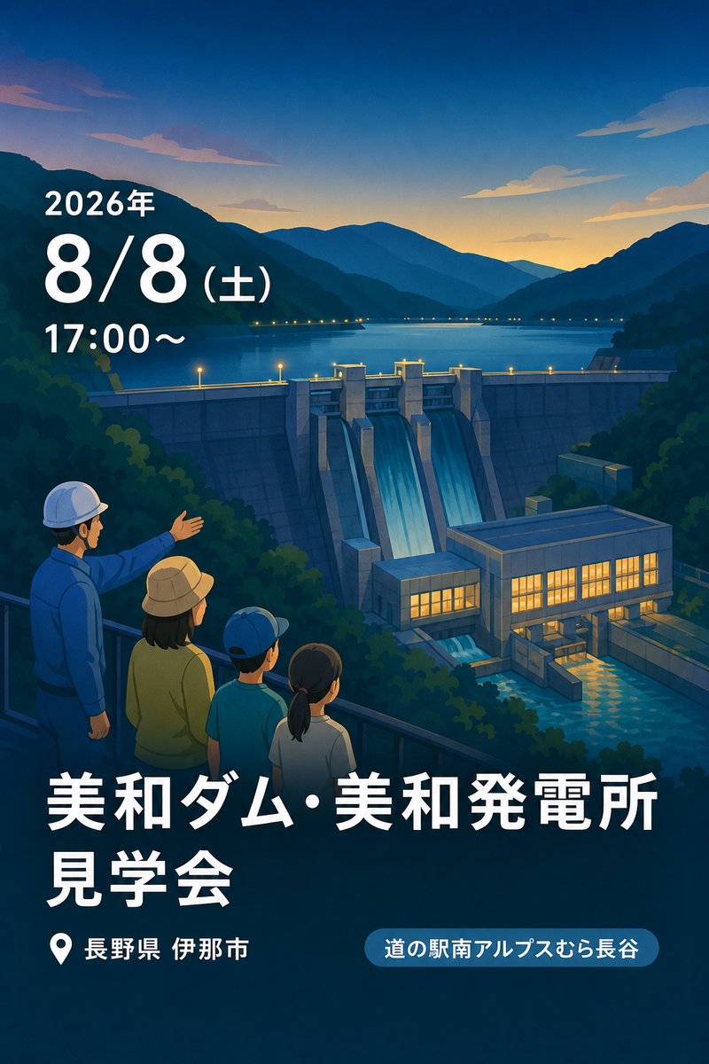 美和ダム・美和発電所 見学会