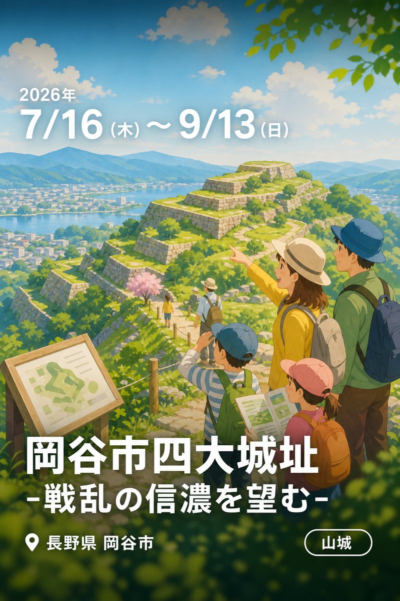 岡谷市四大城址 -戦乱の信濃を望む-