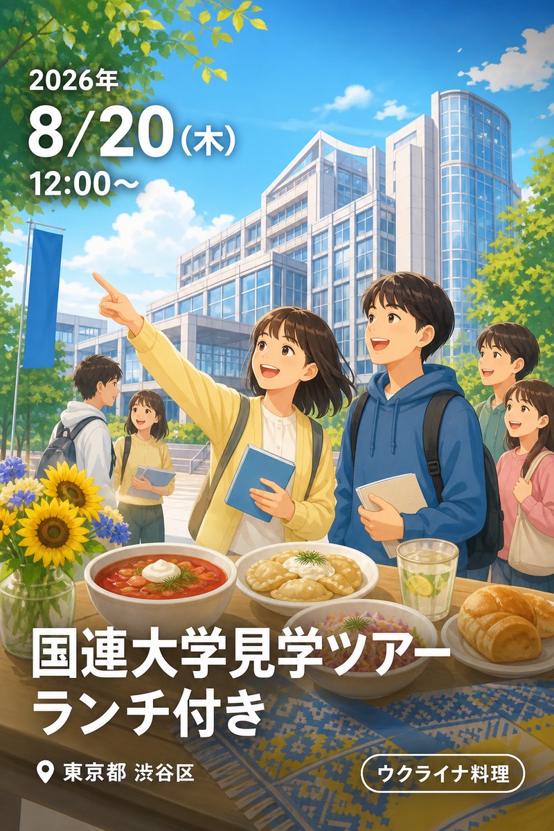 国連大学見学ツアー ランチ付き