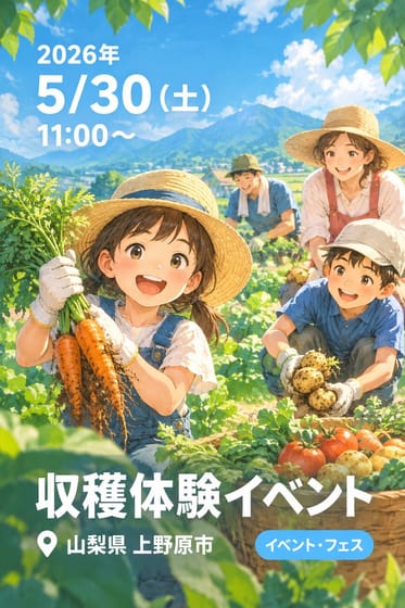 収穫体験イベント