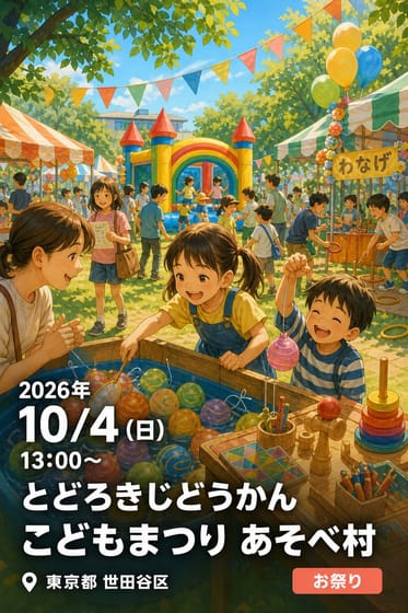 とどろきじどうかん こどもまつり あそべ村