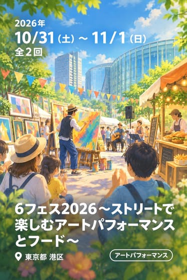 6フェス2026〜ストリートで楽しむアートパフォーマンスとフード〜