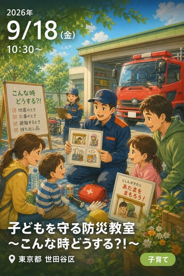 子どもを守る防災教室 〜こんな時どうする？！〜