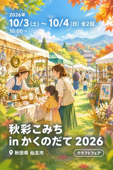 秋彩こみち in かくのだて 2026