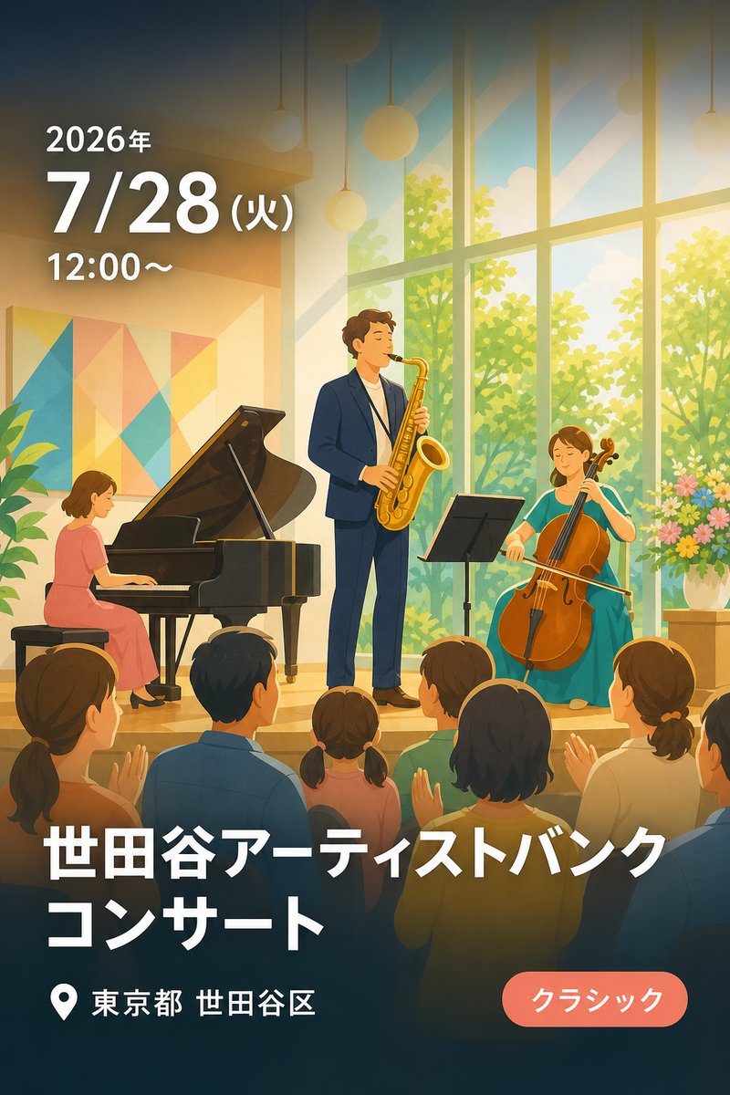 世田谷アーティストバンク コンサート