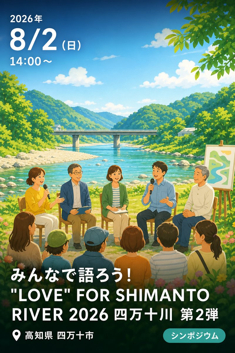 みんなで語ろう！ "LOVE" FOR SHIMANTO RIVER 2026 四万十川 第2弾