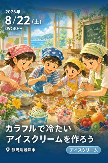 カラフルで冷たいアイスクリームを作ろう