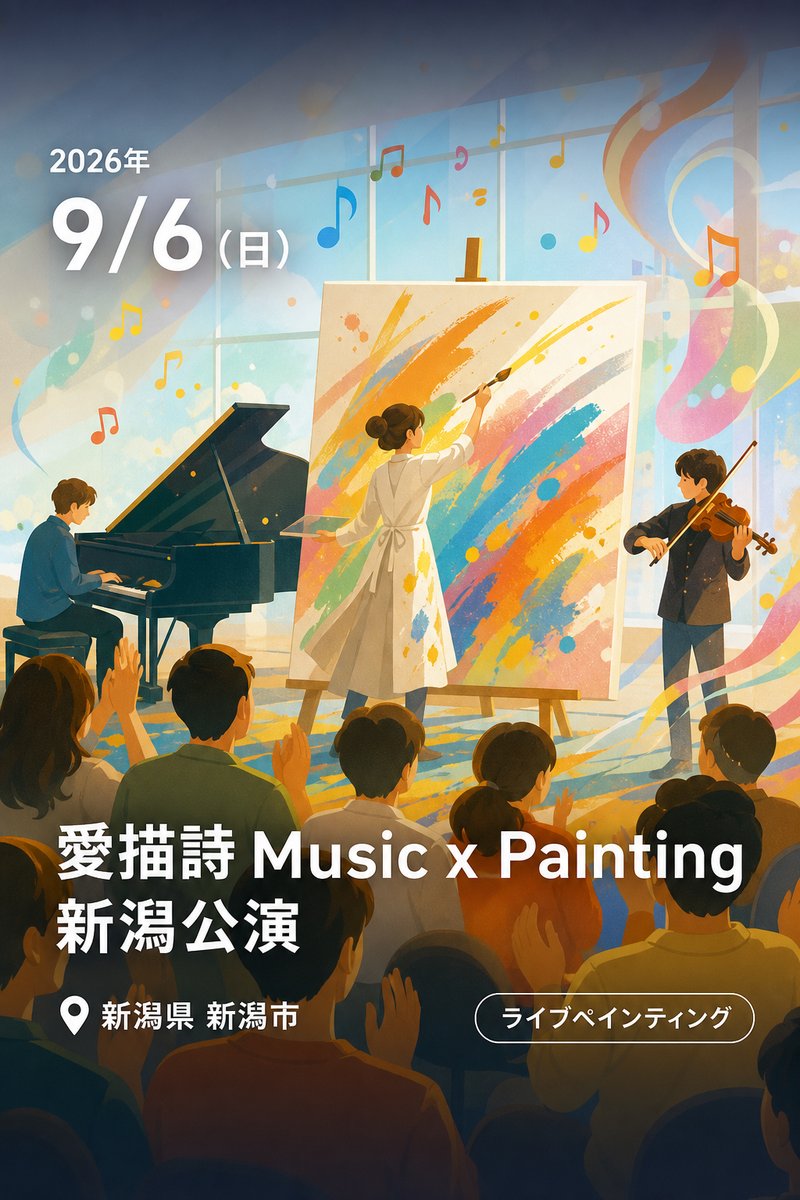 愛描詩 Music x Painting 新潟公演
