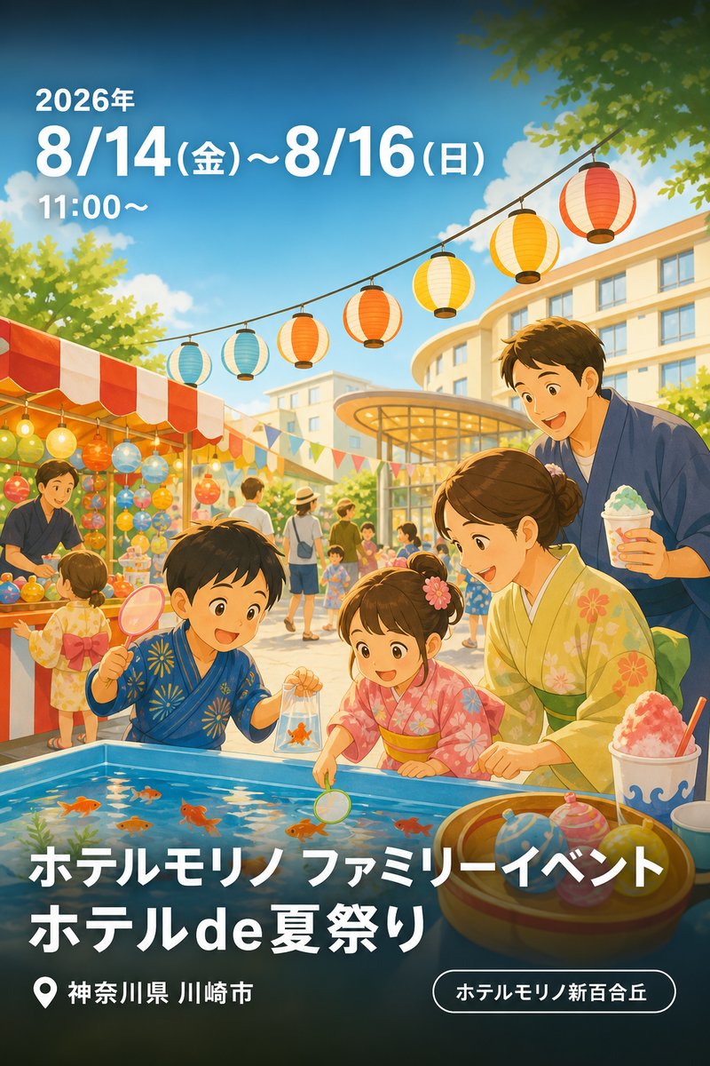 ホテルモリノ ファミリーイベント ホテルde夏祭り
