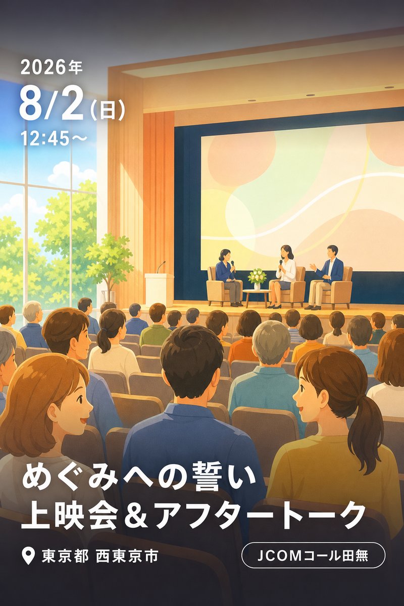 めぐみへの誓い 上映会＆アフタートーク