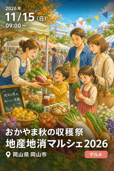 おかやま秋の収穫祭 地産地消マルシェ2026