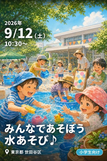 みんなであそぼう 水あそび♪