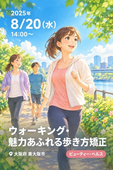 ウォーキング・魅力あふれる歩き方矯正
