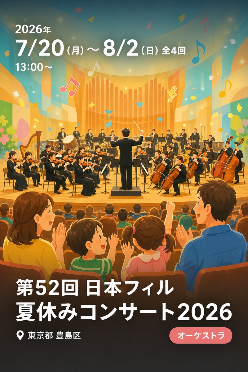 第52回 日本フィル 夏休みコンサート2026
