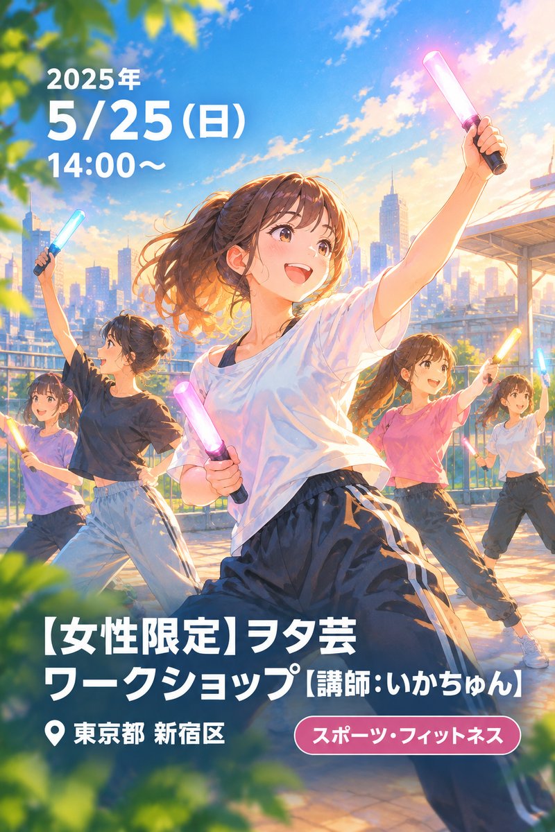【女性限定】ヲタ芸ワークショップ【講師：いかちゅん】
