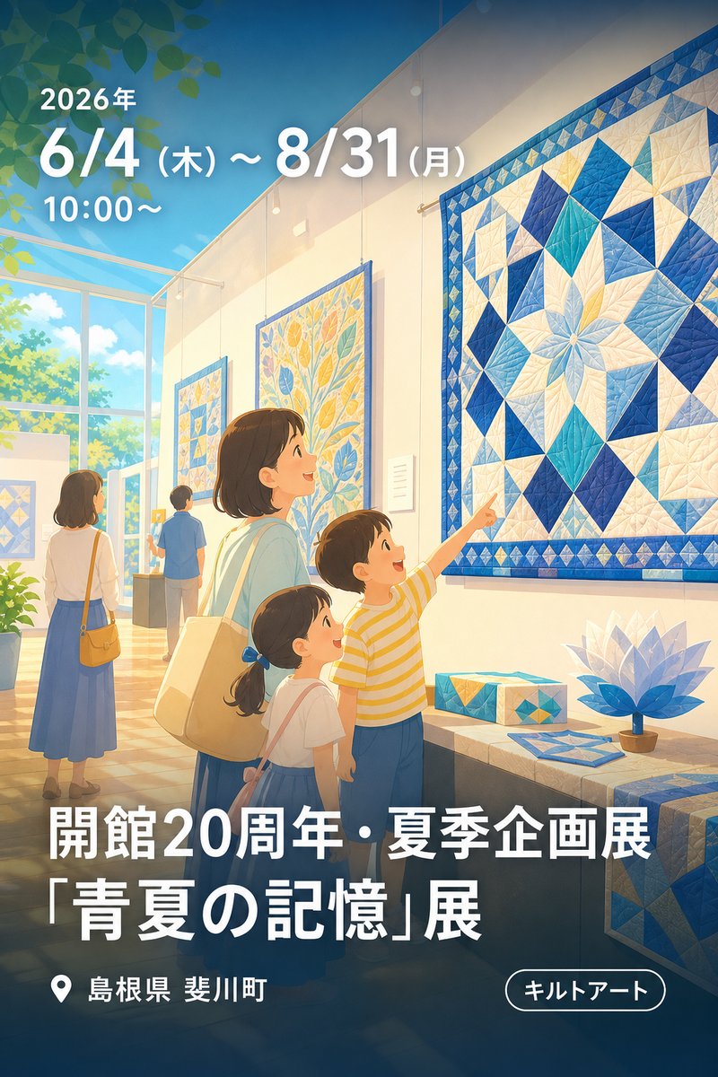 開館20周年・夏季企画展「青夏の記憶」展 — 時を紡ぐ、美のかたち —