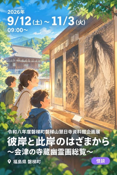 令和八年度磐梯町磐梯山慧日寺資料館企画展 彼岸と此岸のはざまから 〜会津の寺蔵幽霊画総覧〜