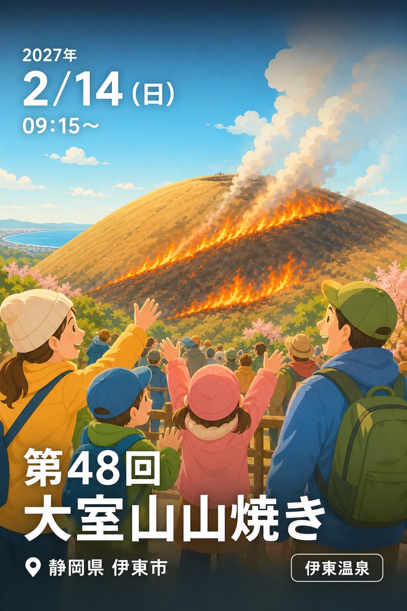 第48回 大室山山焼き