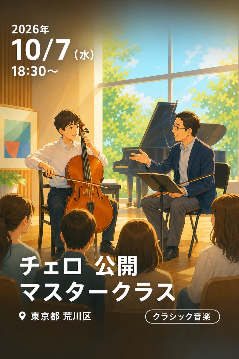 チェロ 公開マスタークラス