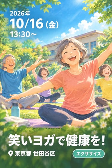 笑いヨガで健康を！