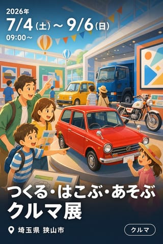 つくる・はこぶ・あそぶ クルマ展