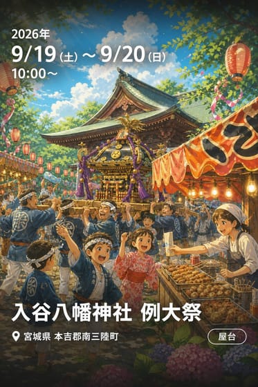 入谷八幡神社 例大祭