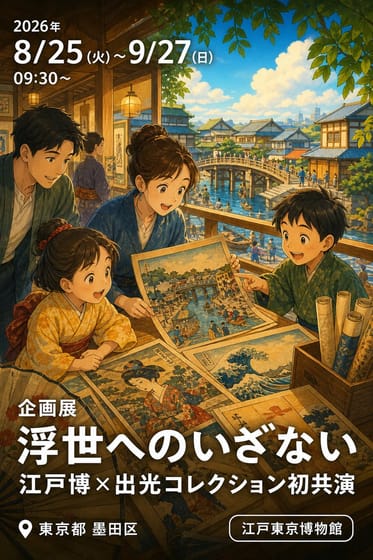 企画展 浮世へのいざない 江戸博×出光コレクション初共演