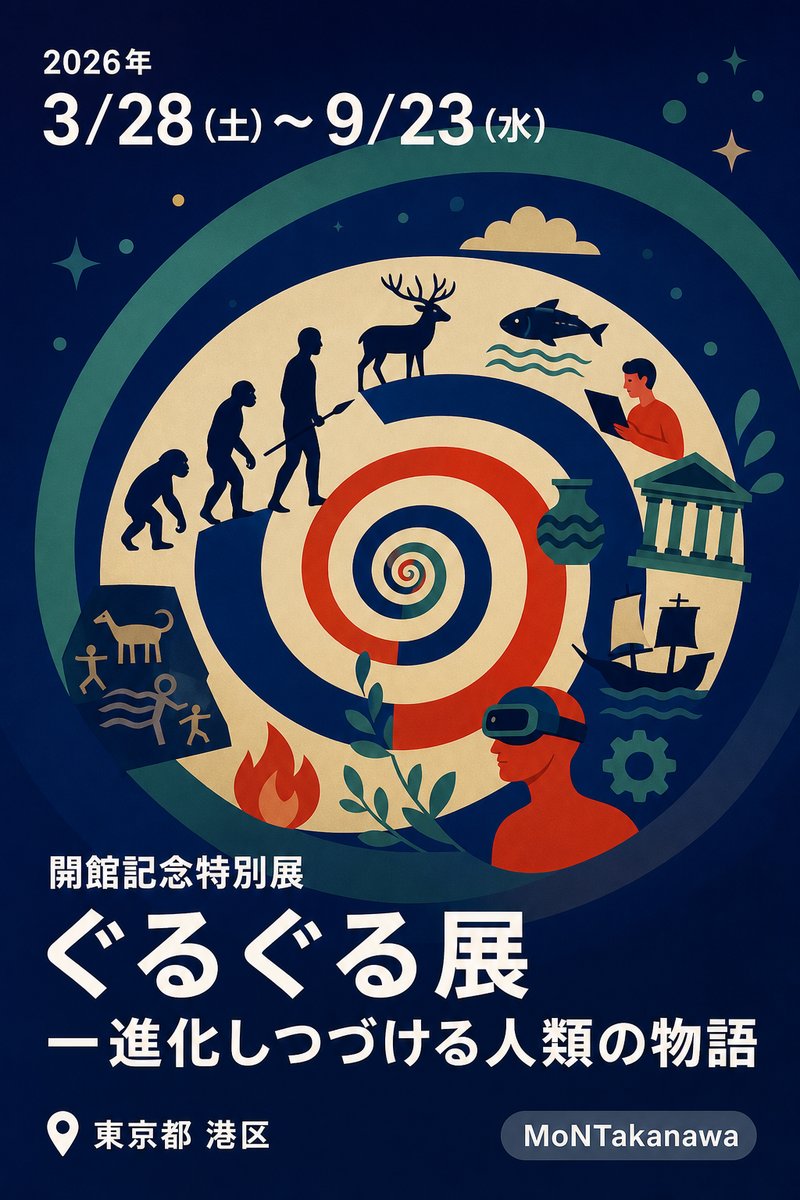 開館記念特別展 ぐるぐる展一進化しつづける人類の物語