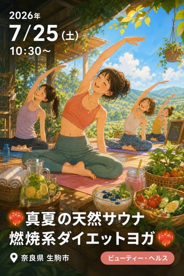 ❤️‍🔥真夏の天然サウナ燃焼系ダイエットヨガ❤️‍🔥