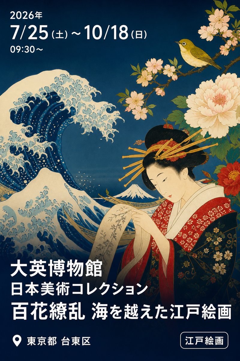 大英博物館 日本美術コレクション 百花繚乱 海を越えた江戸絵画