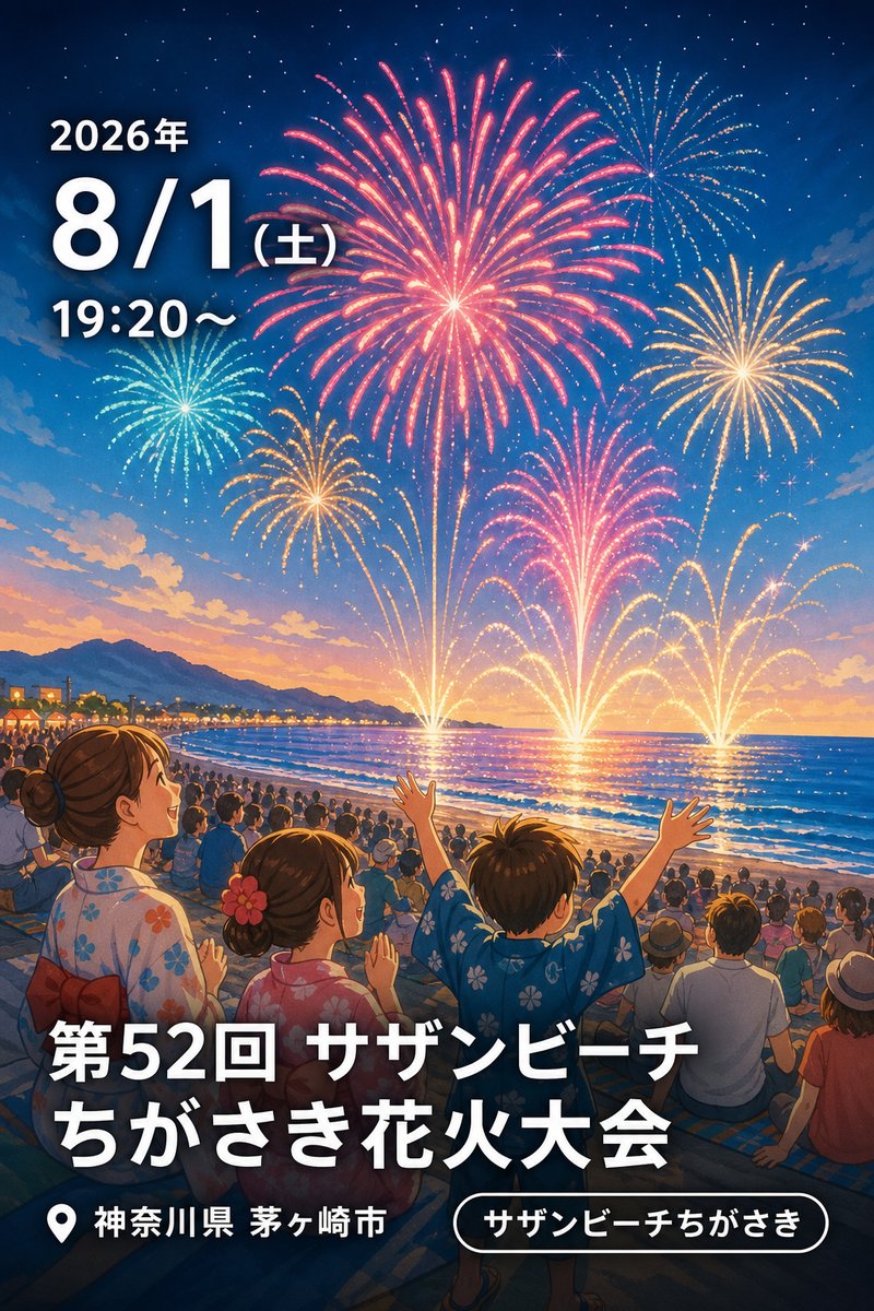 第52回サザンビーチちがさき花火大会