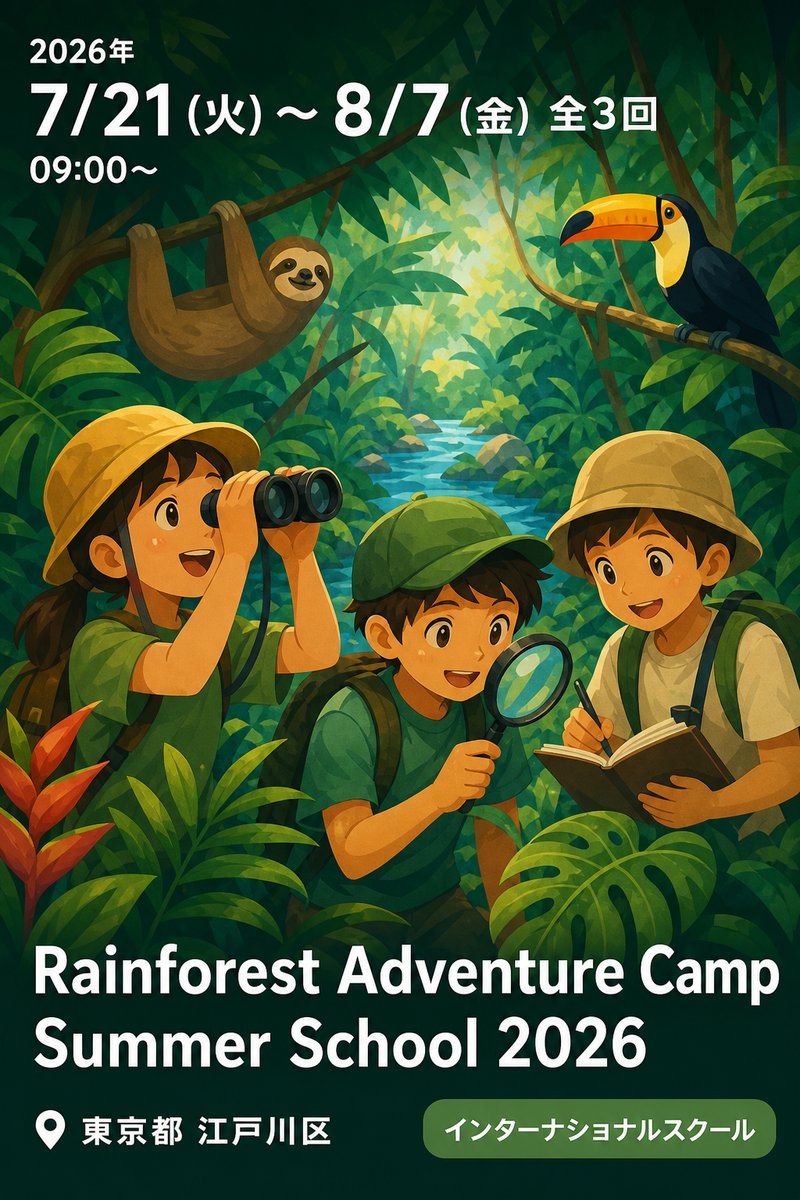 Rainforest Adventure Camp Summer School 2026