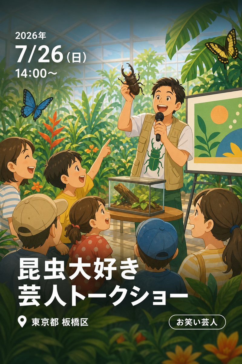 昆虫大好き芸人トークショー