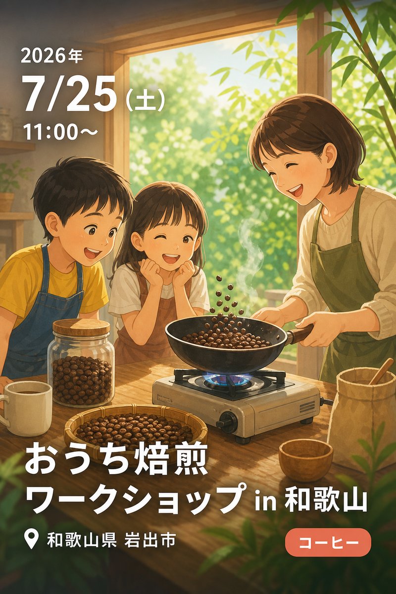 おうち焙煎ワークショップ in 和歌山
