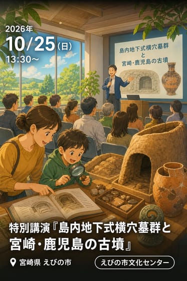 特別講演『島内地下式横穴墓群と宮崎・鹿児島の古墳』