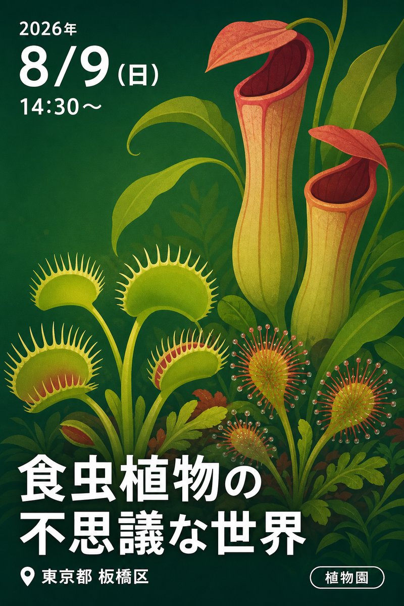 食虫植物の不思議な世界