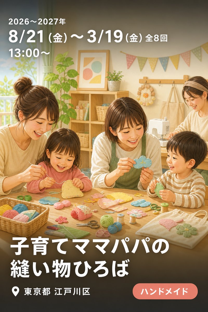 子育てママパパの縫い物ひろば