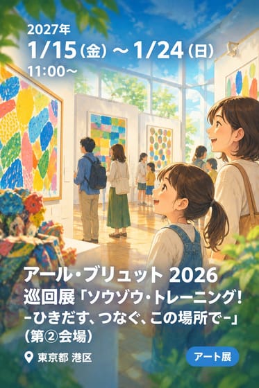 アール・ブリュット 2026 巡回展「ソウゾウ・トレーニング！ -ひきだす、つなぐ、この場所で-」 (第②会場)