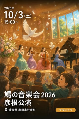 鳩の音楽会 2026 彦根公演