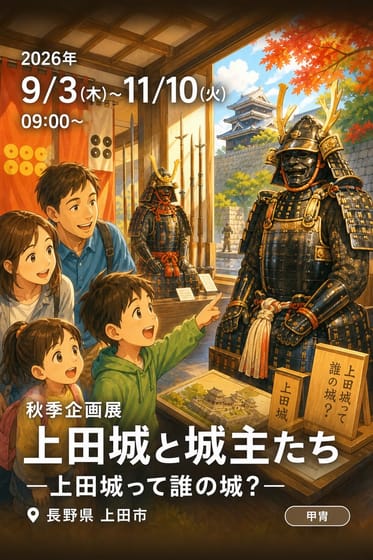 秋季企画展 上田城と城主たち —上田城って誰の城？—