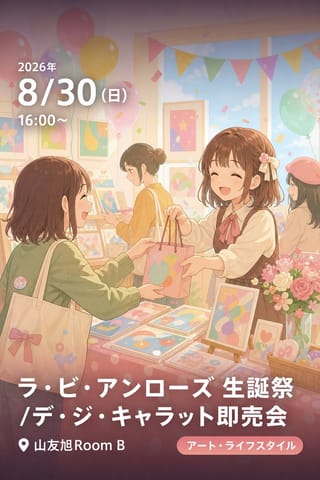 ラ・ビ・アンローズ 生誕祭 /デ・ジ・キャラット即売会