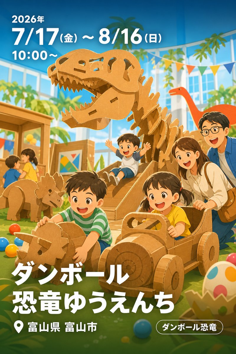 ダンボール恐竜ゆうえんち