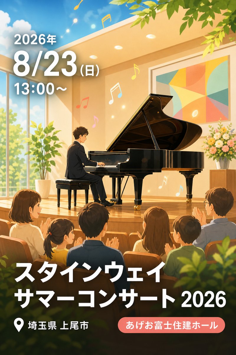 スタインウェイ サマーコンサート 2026
